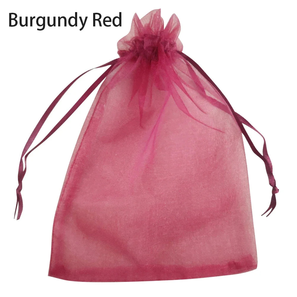 50/100Pcs Fruit Grape Protection Bags With Drawstring Garden Mesh Netting Bags Plant Cover Mesh Bag for Fruit Flower Vegetables