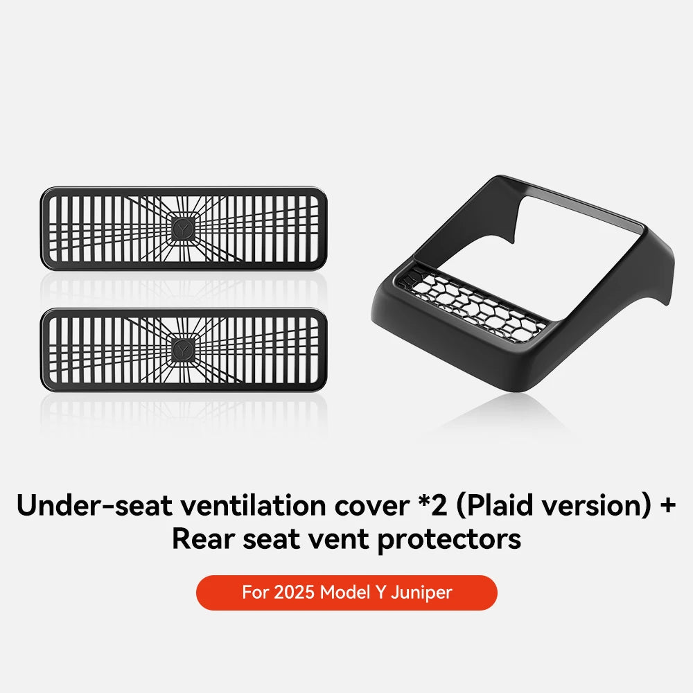 YZ For Tesla Model 3 Y Highland Juniper 2021-2025 Under Seat Air Outlet Cover Air Conditioning Air Outlet Mask Car Accessories