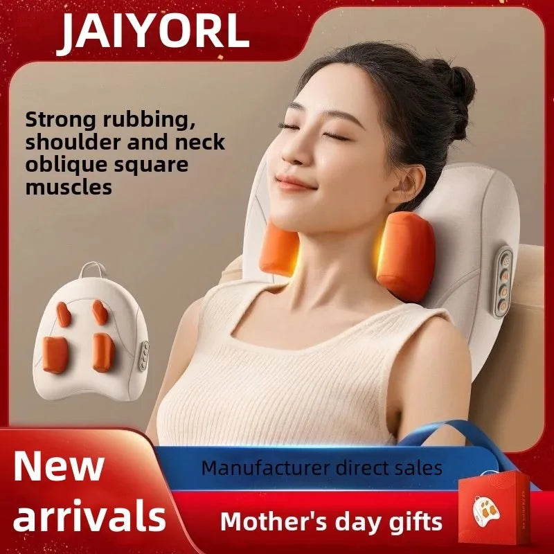 JAIYORL Trapezius Electric Massage Pillow Wireless Car And Home Massag