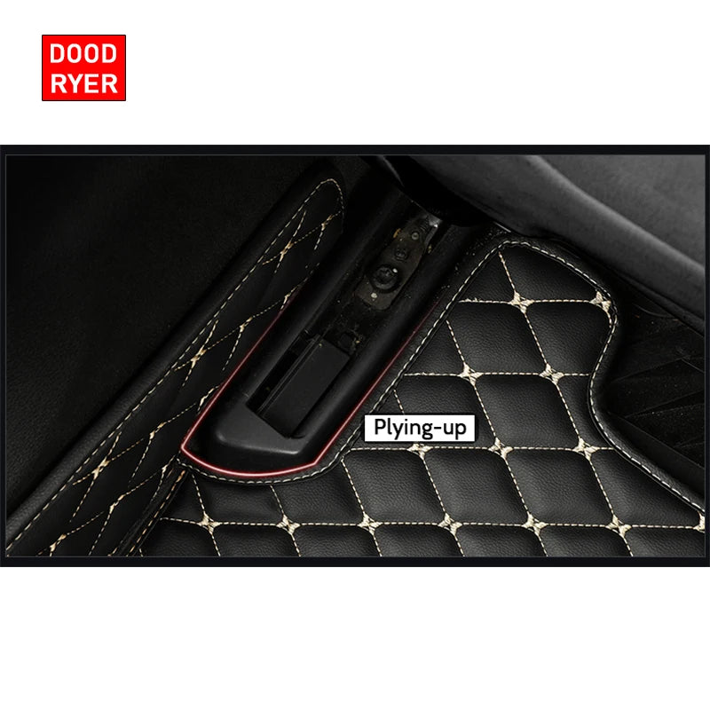 DOODRYER Custom Car Floor Mats For Tesla Model X Auto Carpets Foot Coche Accessorie