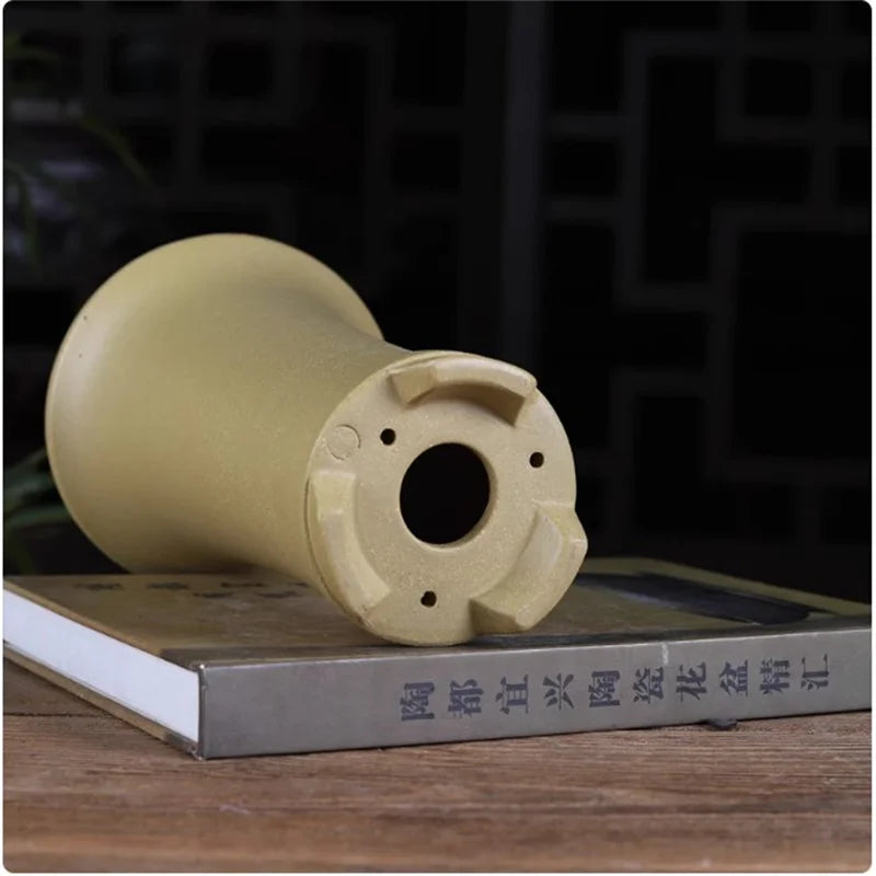 Nature Purple Sand Bonsai Pot, Small Vase,Cymbidium Orchid Plant Pot,Garden,Home Decoration