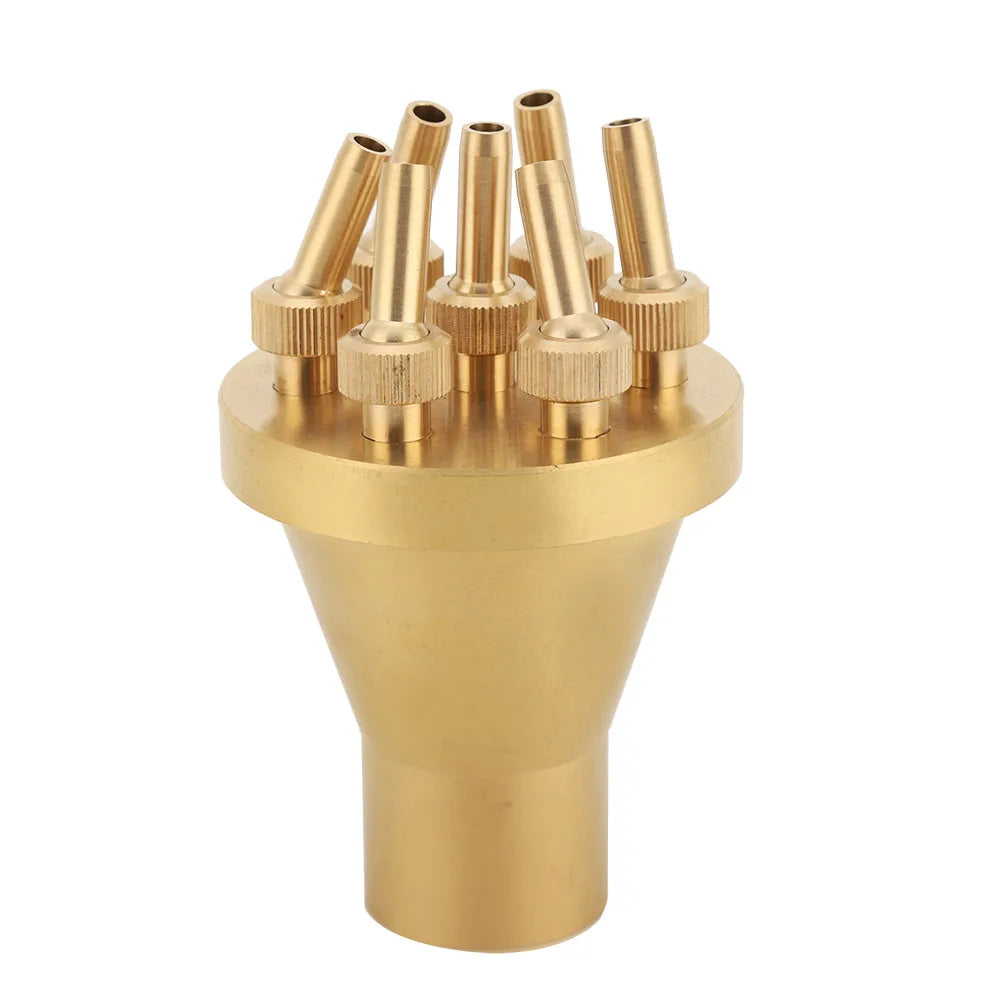FNPT 1" DN25 Fountain Nozzle 2 Tier Center Straight Style Garden Pond Spray Head For Garden Decor