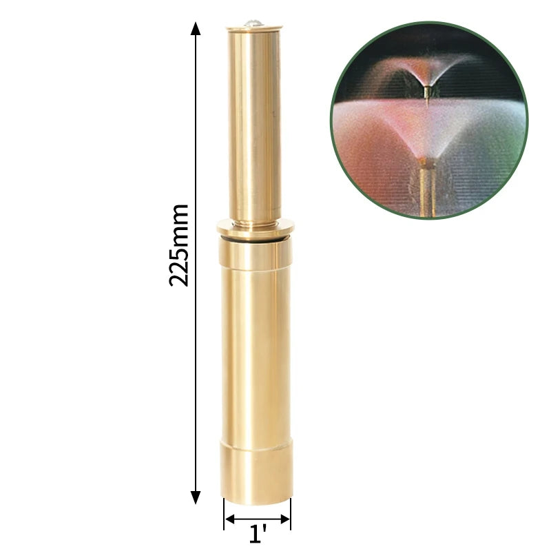 1/2" 3/4" 1" Brass Swimming Pool Decorative Fountain Nozzles Head for Outdoor Music Water Fountain Waterfall Garden Decoration