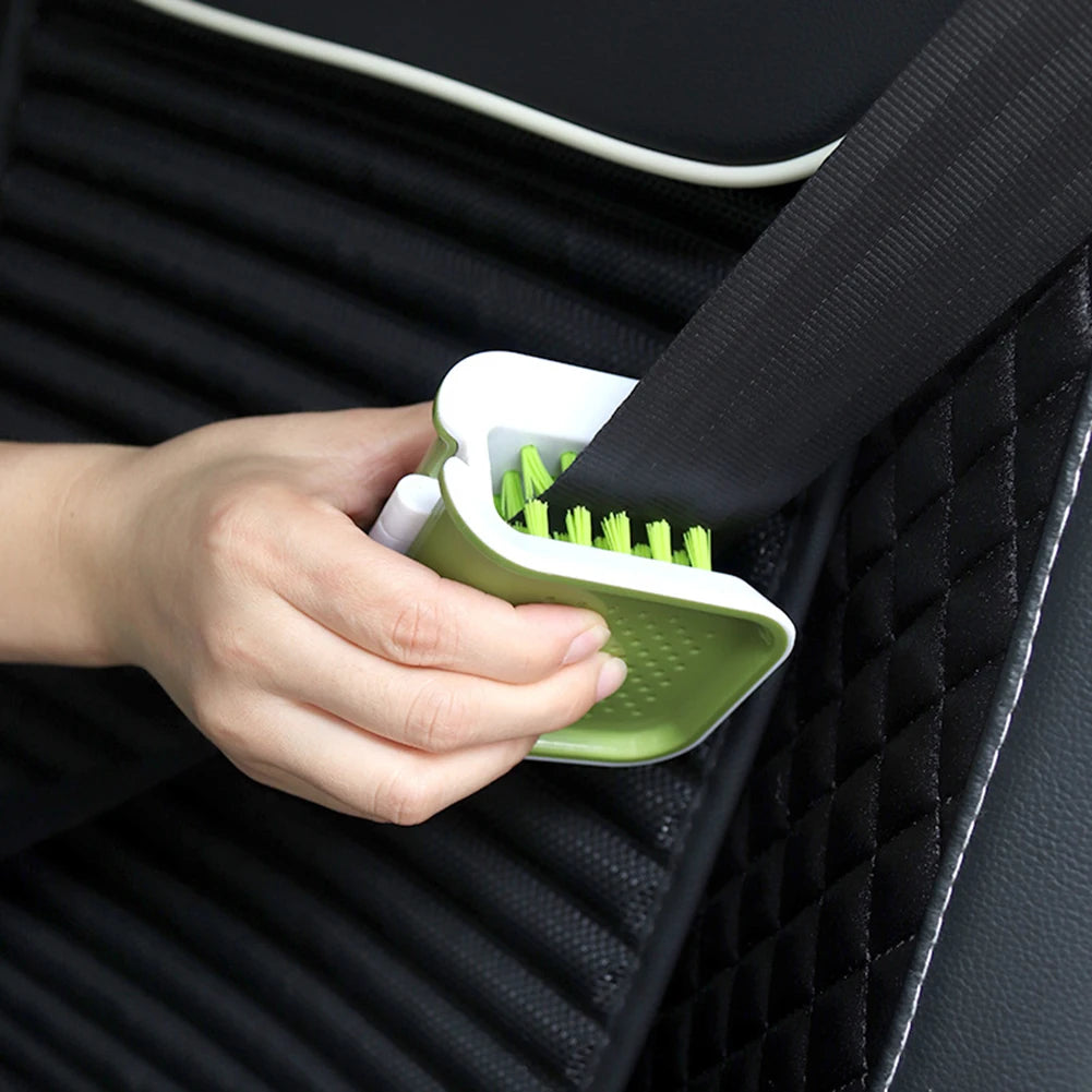Car Interior Seat Belt Cleaning Special Tool Double Sided U Type Foldi