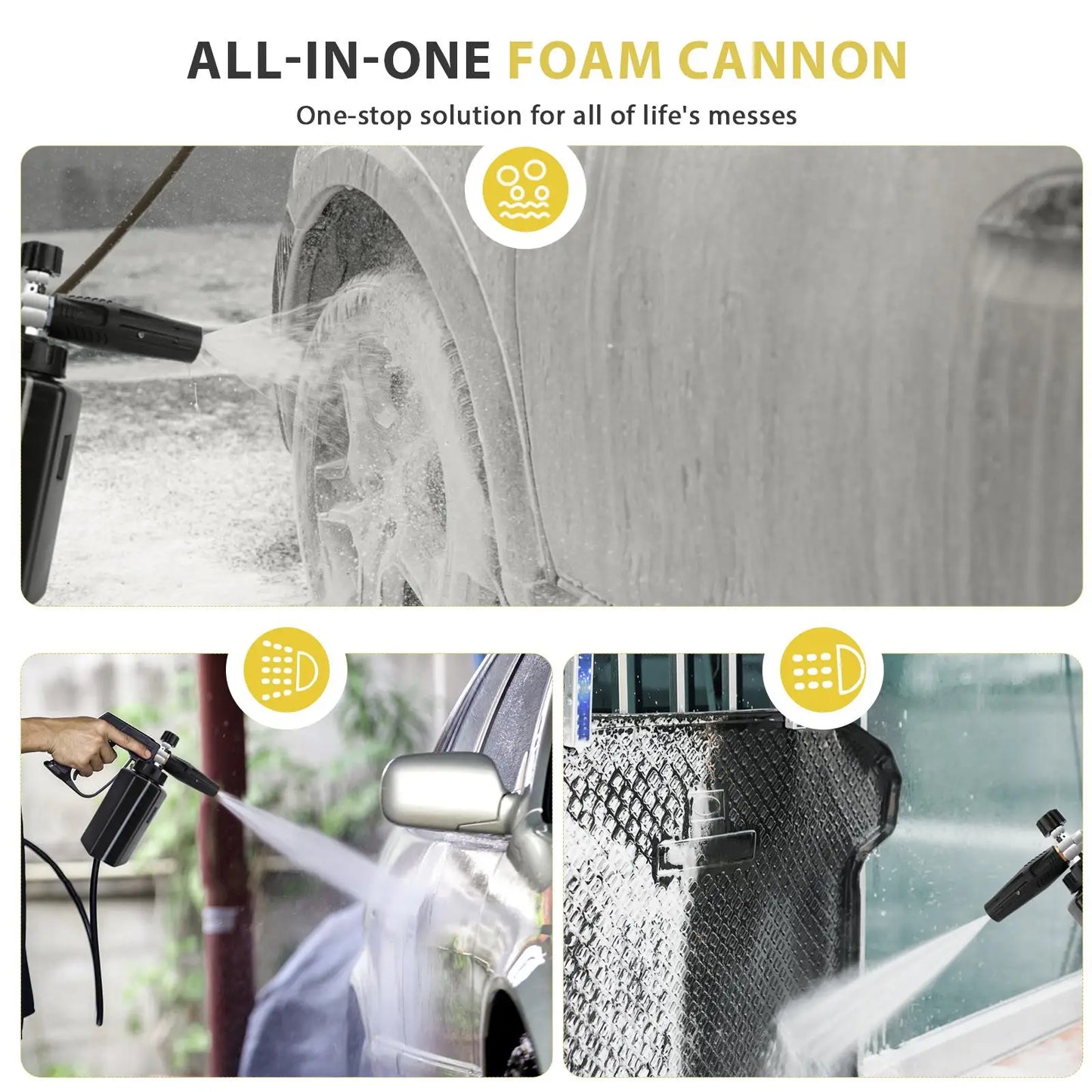 New Car Pressure Washer 1000ML Snow Foam Generator Lance Foam Cannon C