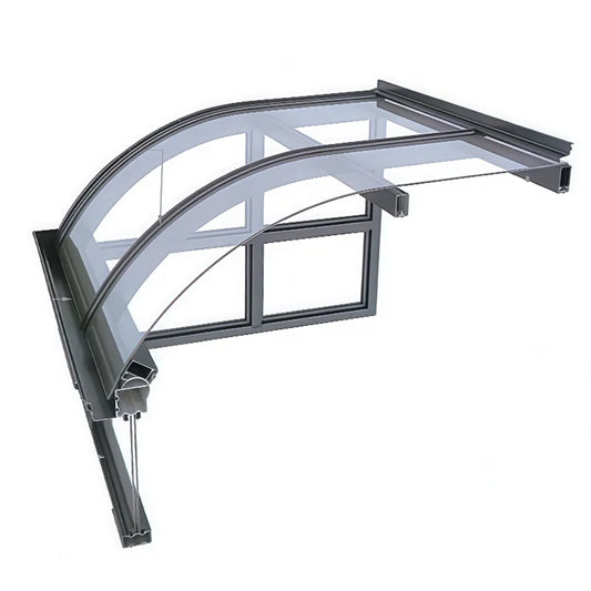 Outdoor Aluminum Awning with Durable Polycarbonate Sheet – Ideal for Window or Door Shade, Rain & UV Protection All Year