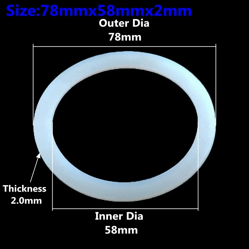 2-100PCS Silicone Flat Washer Silicone Gasket of Water Tank Interface Waterproof Gasket Thread Sealing Ring