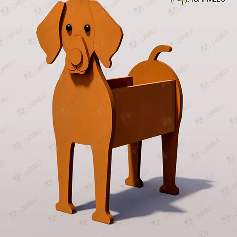 Garden Flower Pot Dog Shape Planter Shiba inu Mastiff Cain Terrier Havanese Vase Pots DIY PVC Garden FlowerPots Home Decor