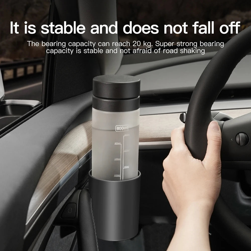 YZ For Tesla Model 3 Y Highland Juniper 2025 4 Pcs/Set Car Door Cup Holder Special Door Cup Storage Box Rack Car Accessories