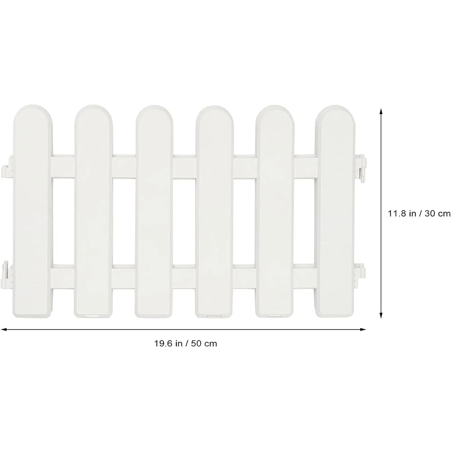 White Plastic Garden Fence Border Decoration Plant Flower Protect For Yard Lawn Edging Flower Bed Christmas Tree Decorative