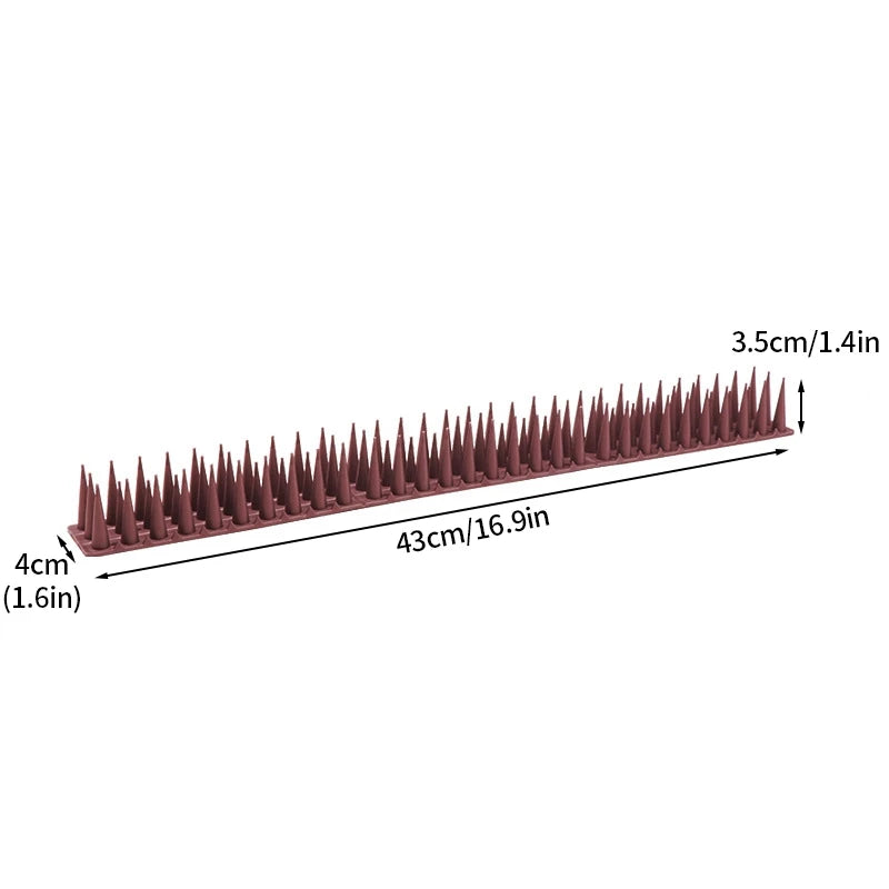 43CM Plastic Anti-Bird Spikes Bird Repeller Anti-theft Bird Proof Prevent Pigeon Cat Thorn Boxed Package Pest Control Tools