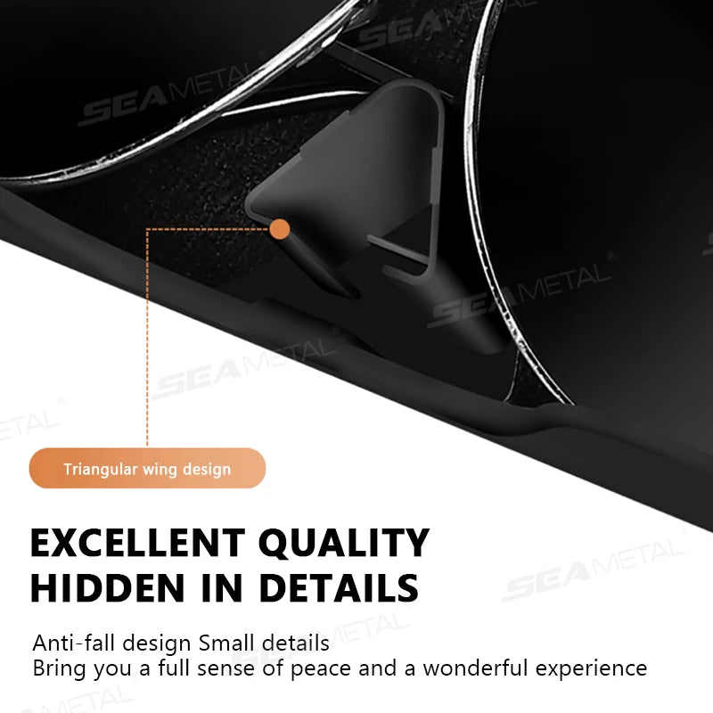 SEAMETAL Car Glasses Box Portable Press Switch Sunglasses Holder Support Driver Goggle Case Car Sun Visor Eyeglasses Storage Box