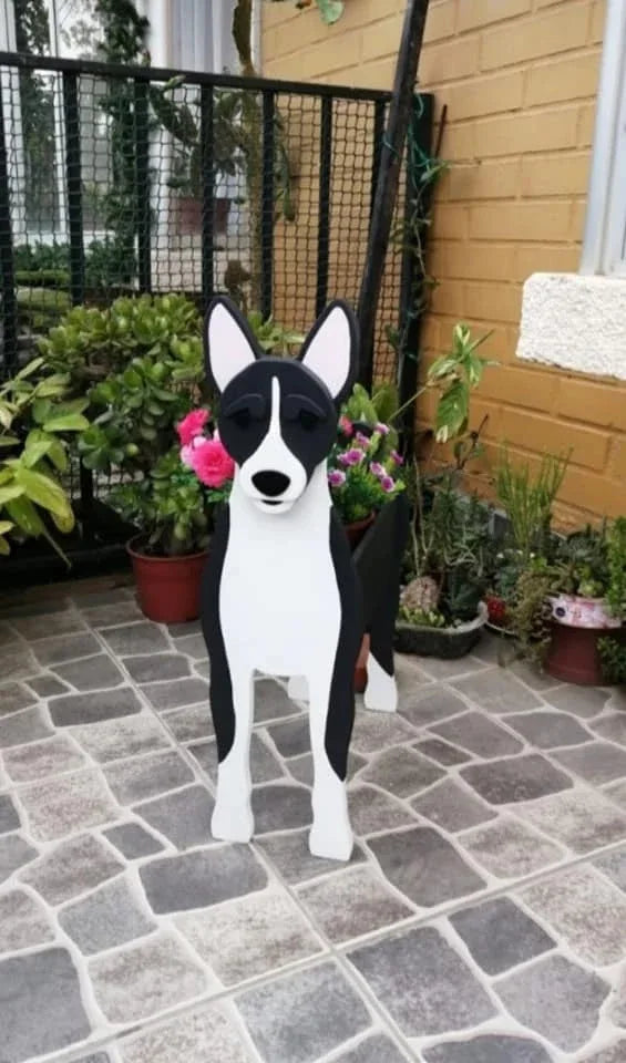 Garden Flower Pot Dog Shape Planter Shiba inu Mastiff Cain Terrier Havanese Vase Pots DIY PVC Garden FlowerPots Home Decor