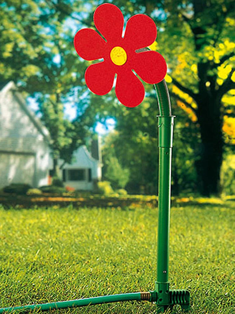 Crazy Spin Sprinkler Flower Shape Dancing Daisy Sprinklers 720 Rotating Water Spray Toy Garden Decor Irrigation Tool