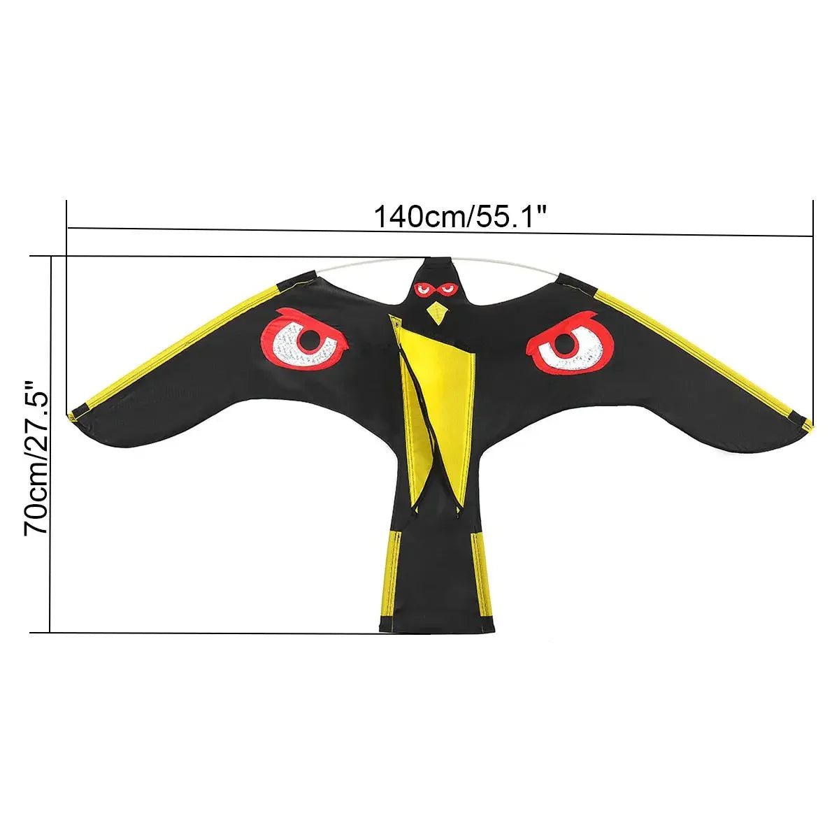 Emulation Flying Hawk Kite Bird Scarer Drive Kite Bird Repellent for Garden Scarecrow Yard Bird Repeller Farm Decor No stick