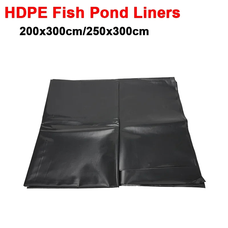Fish Pond Liner Pond Membrane Black Clearance Durable Flexible Garden Liner Cloth PE Membrane Patio Pools Fountains