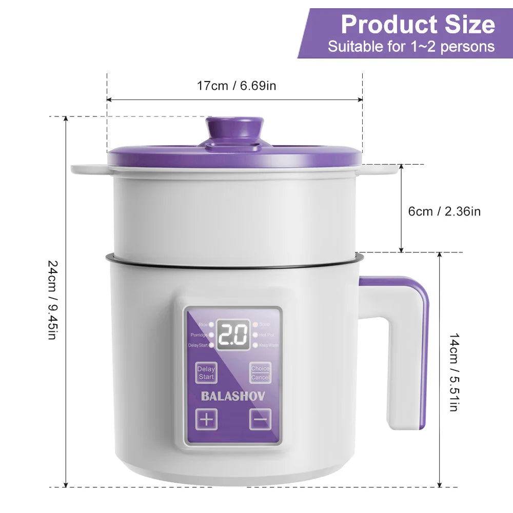 220V Smart Electric Rice Cooker Household Multicooker Steamer Double Layer Rice Cooker Auto Rice Cooker Appliances for Kitchen