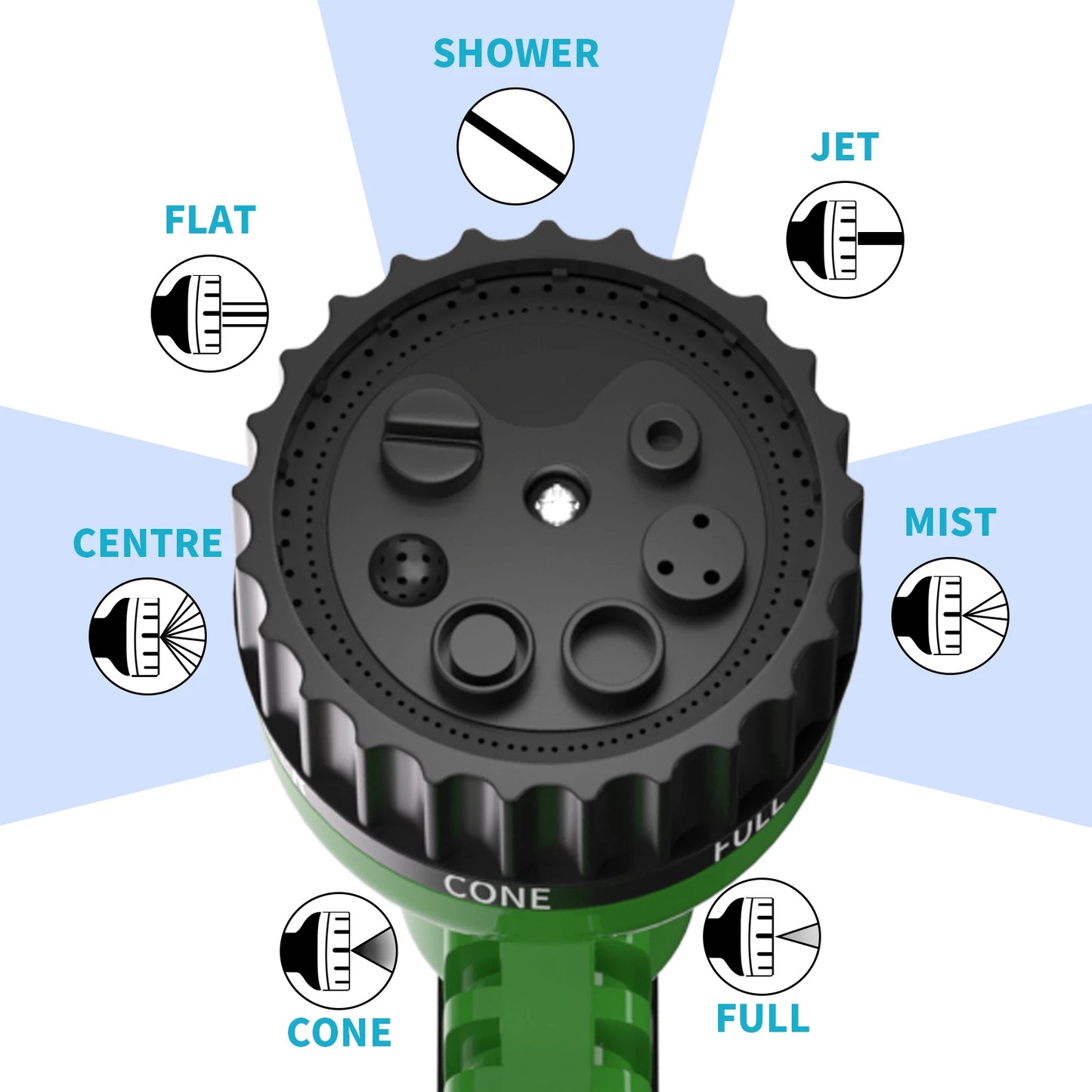 200FT Expandable Garden Hose Heavy Duty Magic Hose with 7 Mode Spray Nozzle for Gardening Car Wash Pet Bathing House Cleaning