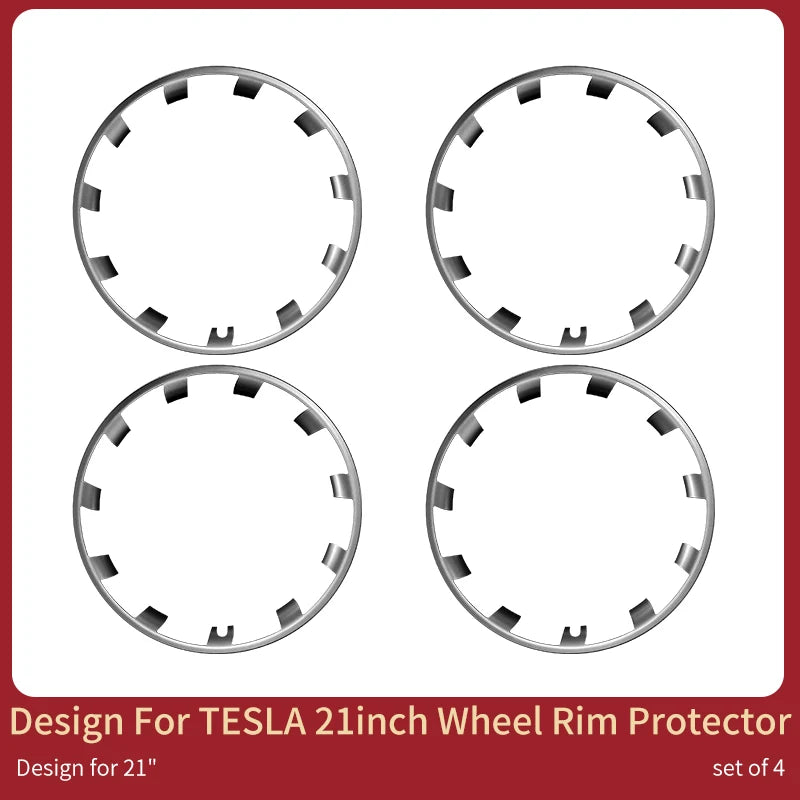 21 Inch Wheel Hub Protection For Tesla Model Y 2020-2024 Performance Rim Patch Protectors ABS Wheel Covers hubcaps