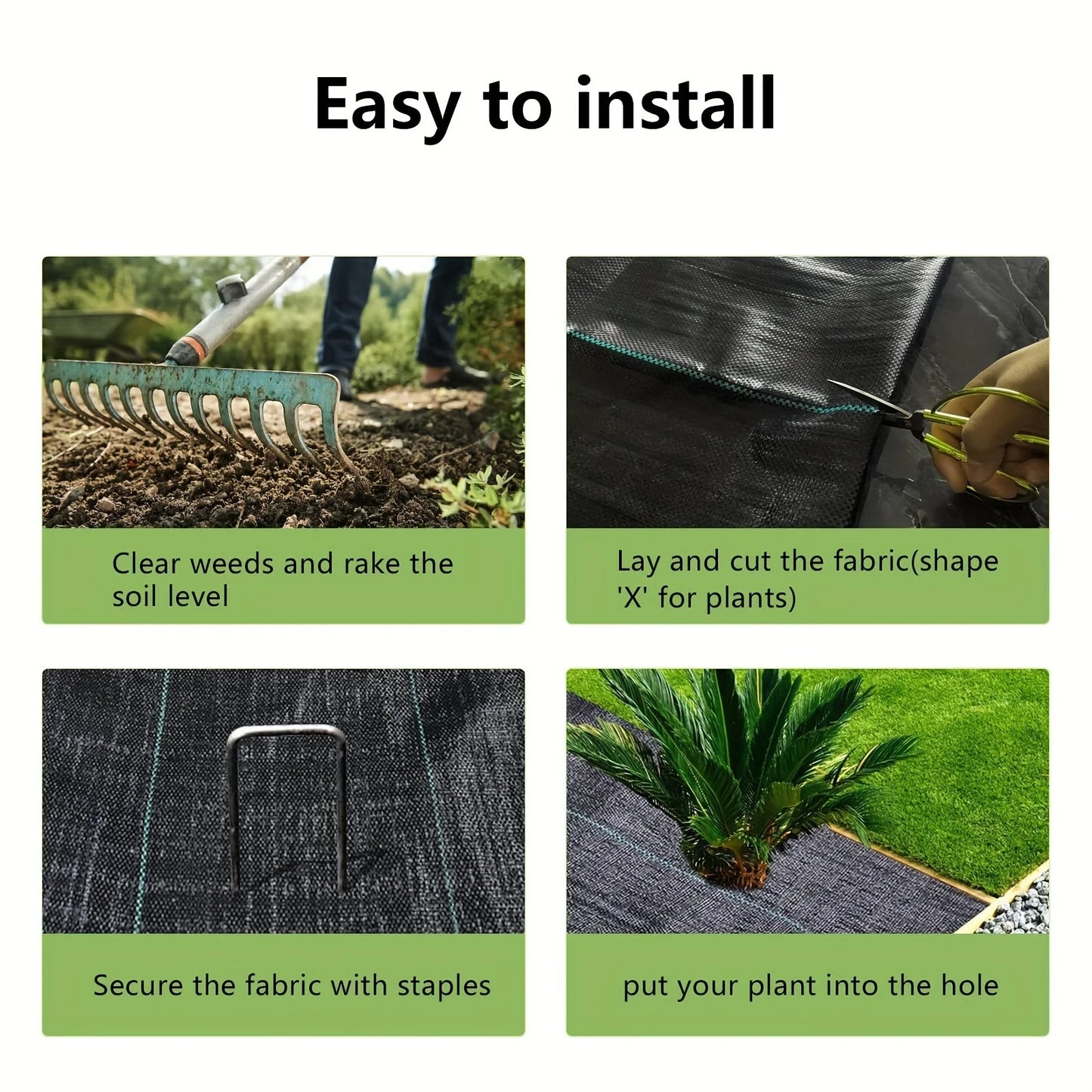 Agricultural Anti Grass Cloth PP Garden Weed Barrier Fabric Permeable Anti-Weed Mesh Geotextile Greenhouse Weeding Mat