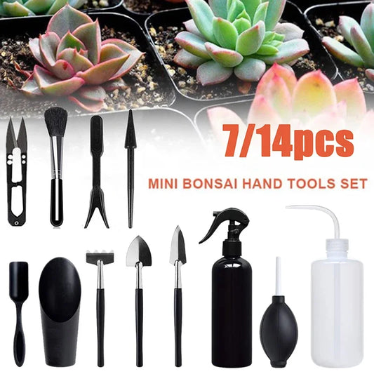 Plants Tool Set Succulent Tools Miniature Planting Set Fairy Garden Plant Care Indoor Care For Cactus Houseplant Bonsai Tool Kit