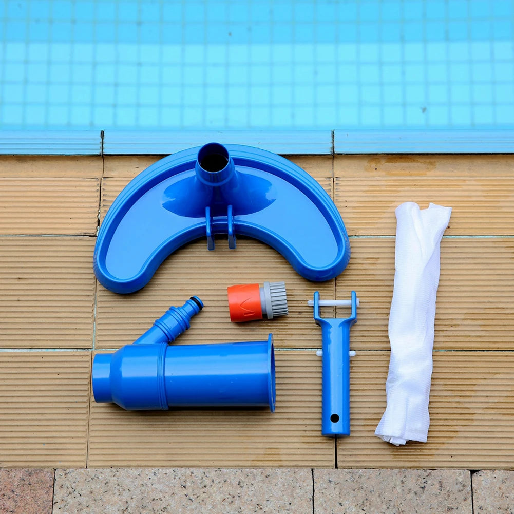 Swimming Pool Vacuum Cleaning Kit Clean Pool Bottoms Net Pool Filter Outdoor Pool Vacuum Cleaner Set Cleaning Skimmer Pool Tool