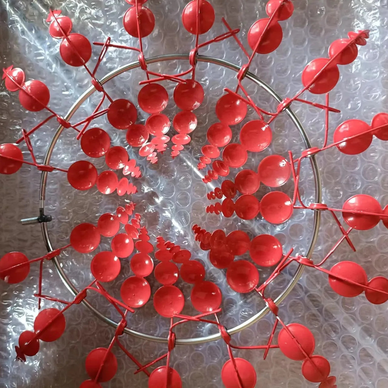 Creative Courtyard Garden Lawn Decoration Unique Wind Collector Magical Kinetic Energy Metal Windmill Rotator