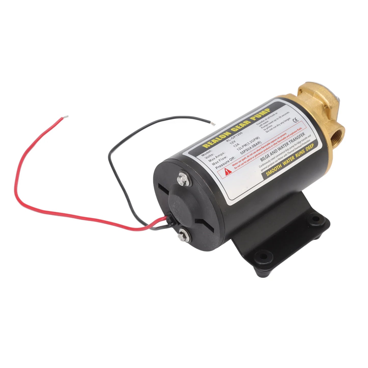 Diesel S Gear Pump Electric Gear Oil Pump Thermal  Motor Pump Oil Transfer Pump with Brass Connector for Diesel Engine