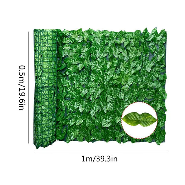 Artificial Leaf Privacy Fence Roll Wall Landscaping Fence Privacy Fence Screen Outdoor Garden Backyard Balcony Fence Privacy