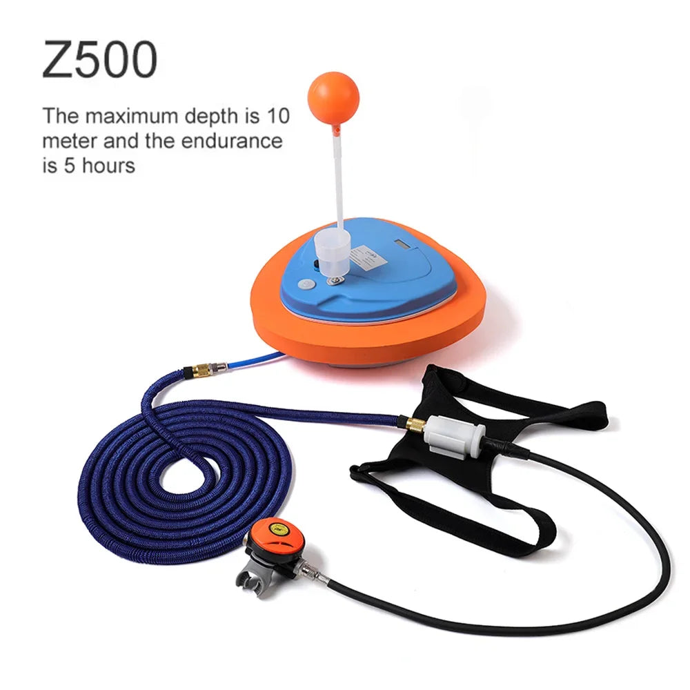 TUXING Scuba Diving Snorkel Equipment Diving Mobile Ventilator Tankless Waterproof Rechargeable Underwater Time 3.5-5H Depth 10m