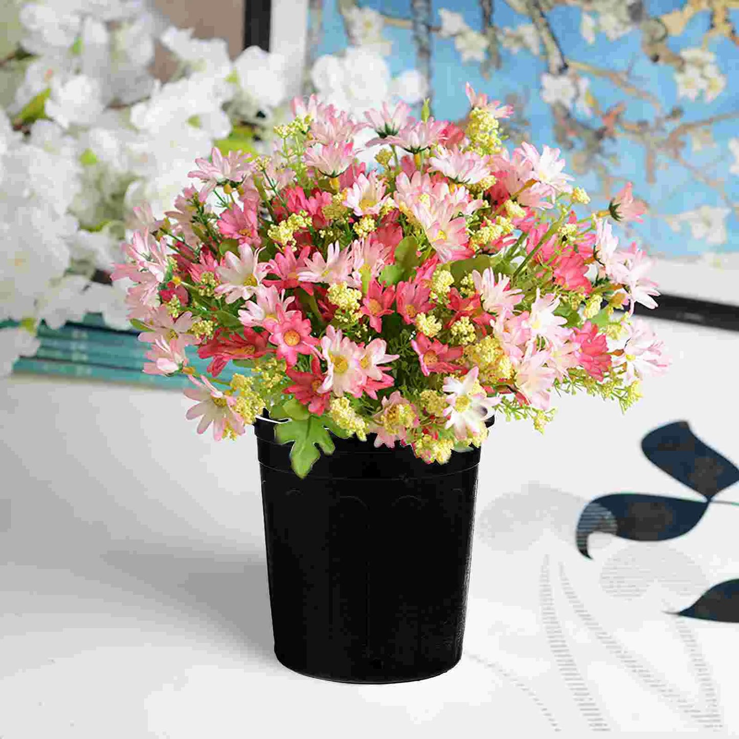 10 Pcs Plastic Flower Pot Pots Balcony Basin Decor Indoor Garden Planter for Plants