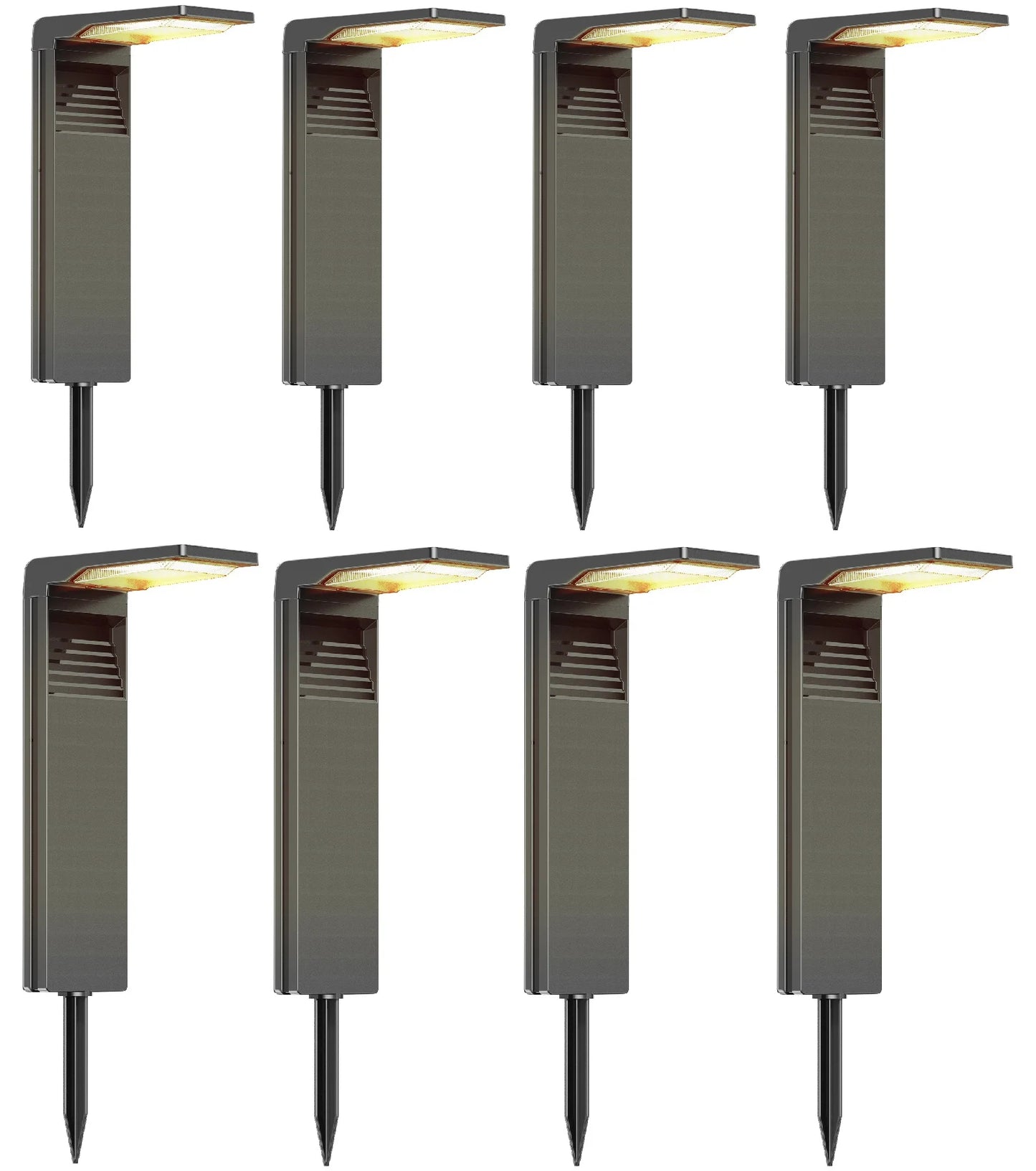 4/6/8/10/12Pcs Solar Garden Light IP64 Waterproof Outdoor LED solar lamps path lights warm white, backyards, gardens, lawn light