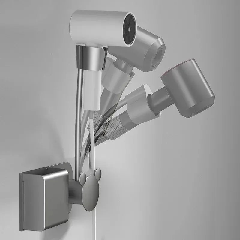Hands-Free Wall Mount Hair Dryer Holder