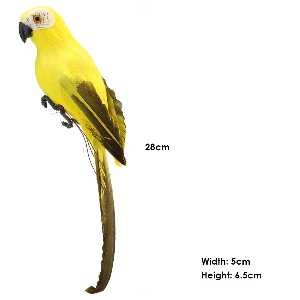 Creative Foam Feather Artificial Parrot Artificial Simulation Foam Bird Fake Animal Bird Garden Bird Prop Decor Home Ornament