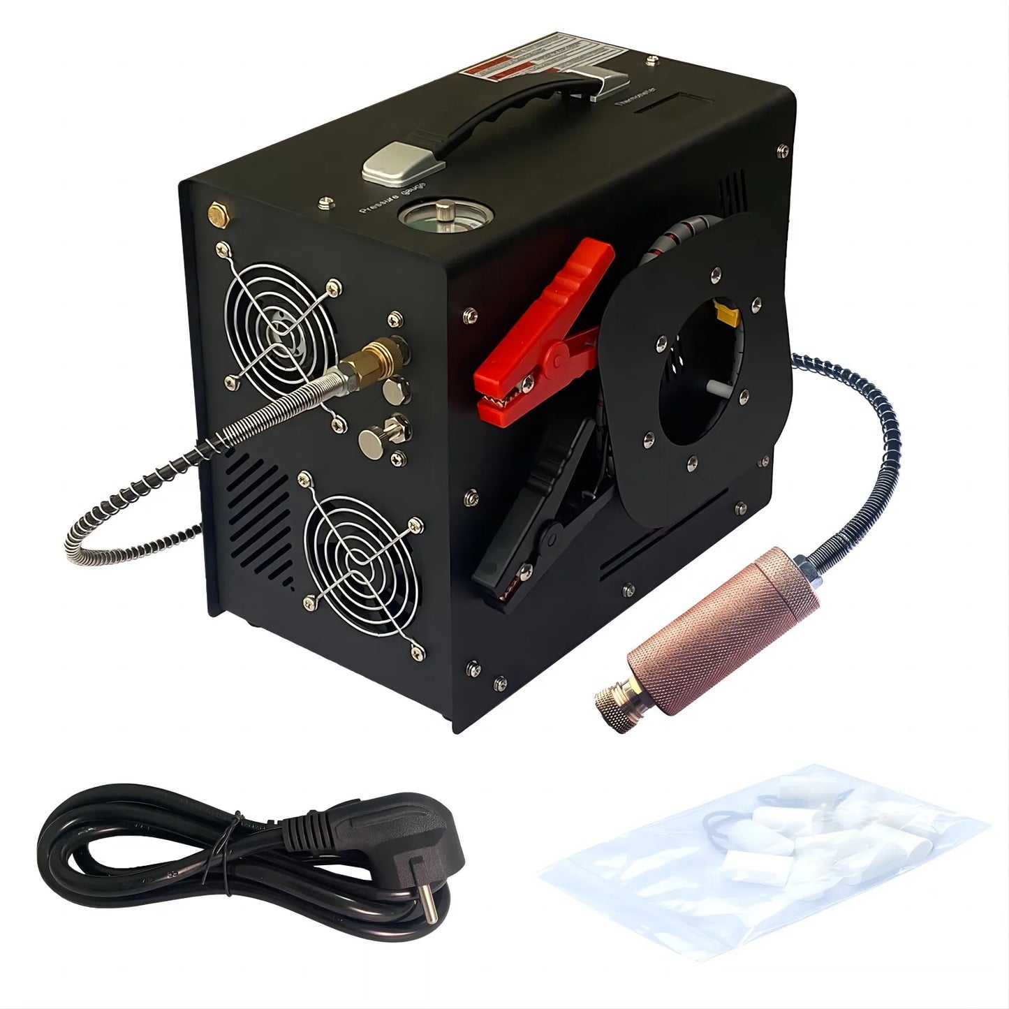 NUOGE 110V/220V Power PCP Air Compressor 4500Psi 30Mbar Pump Oil/Water-Free High Pressure Apply To Diving Bottle