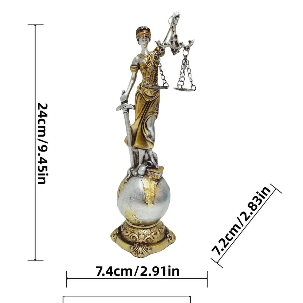 Justice Fairness Goddess Statue ThemisGoddess Of Justice Statue Greek Mythology Ornaments Justice Blind Statues Home Decor