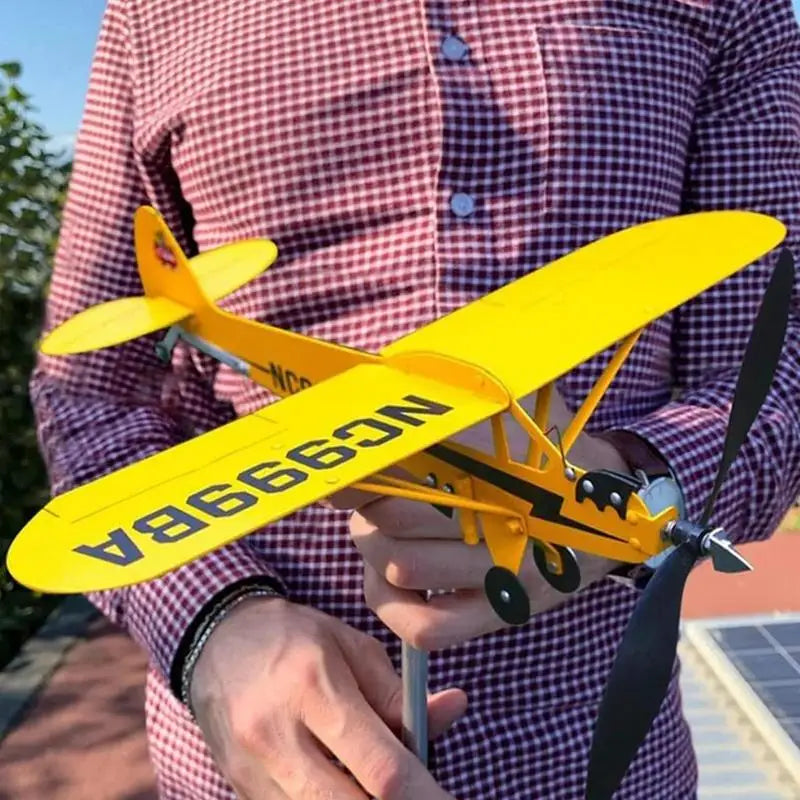 Airplane Wind Spinner 3D Garden Decor Plane Metal Airplane Weather Vane Outdoor Roof Wind Direction Indicator For Porch Backyard
