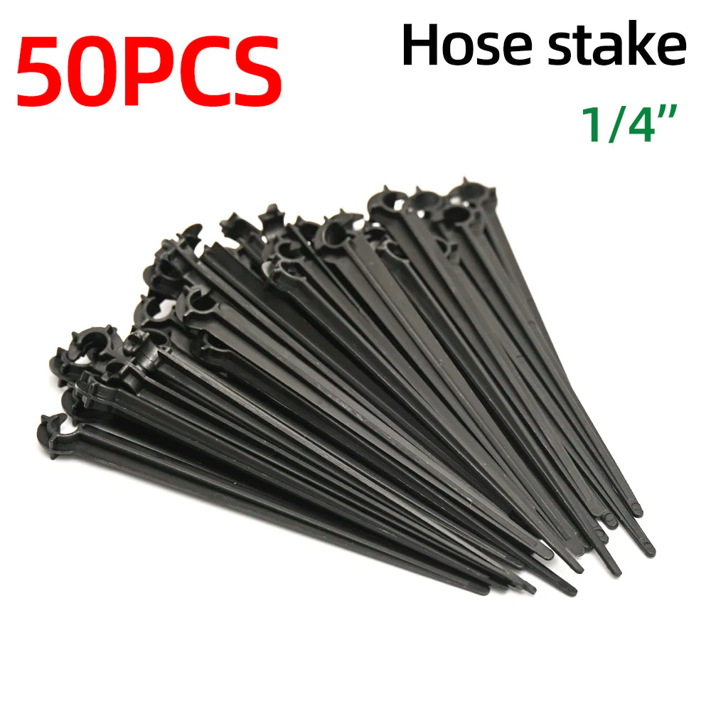 1/4" Pvc Hose Barb Connector End Cap Goof Plug Automatic Drip Irrigation Connectors Garden Watering System Water Pipe