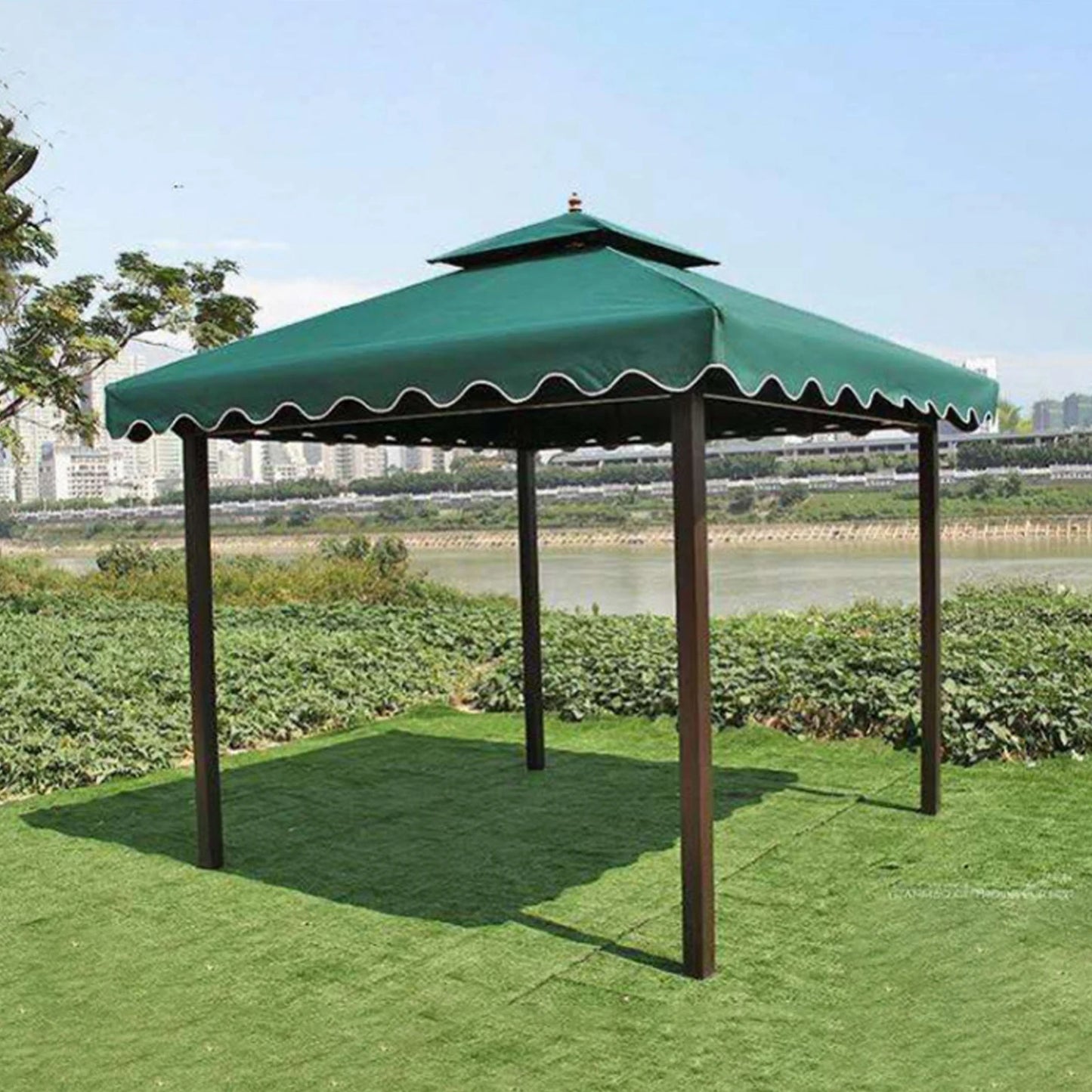 3*3m Gazebo Tent Top, Outdoor UV Protection Sunscreen Tent Top, Can Be Used For Garden Patio Wedding Outdoor Events