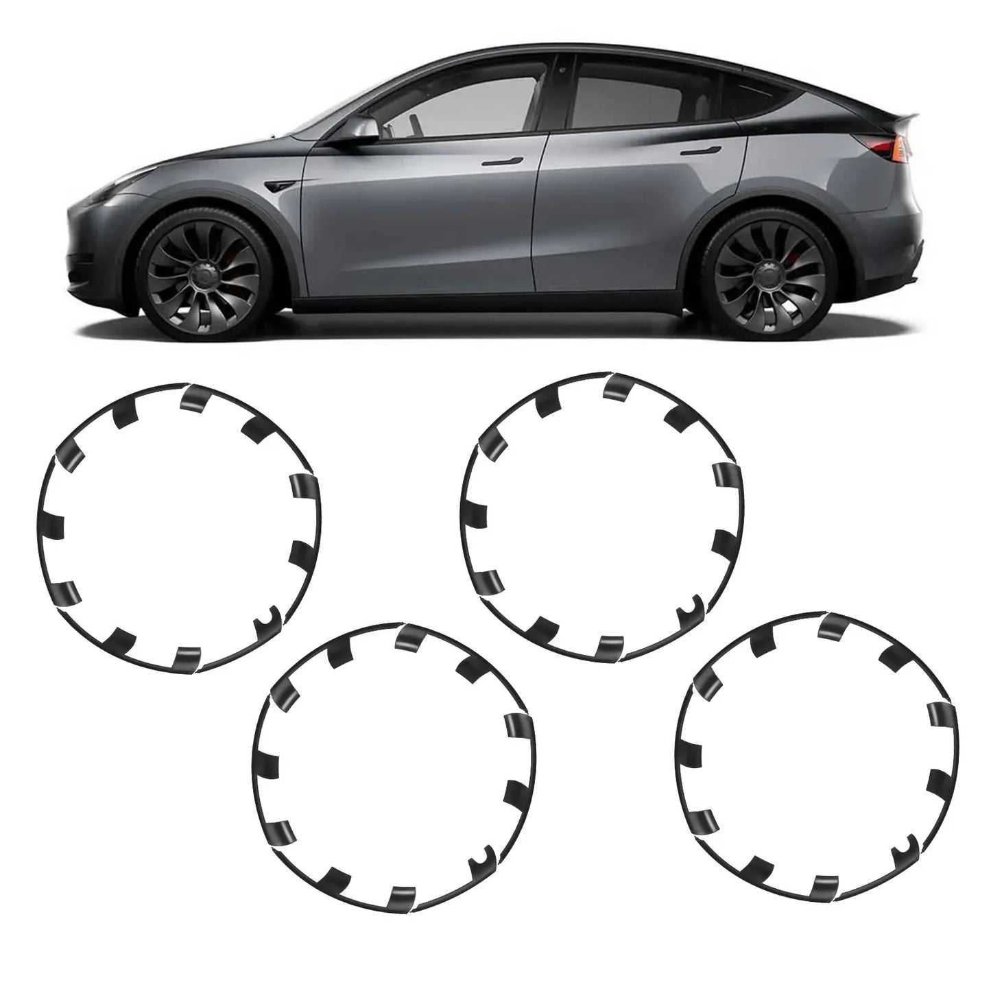 21 Inch Wheel Rim Protector Guard Scratch Resistant Hubcap Rim Patch R