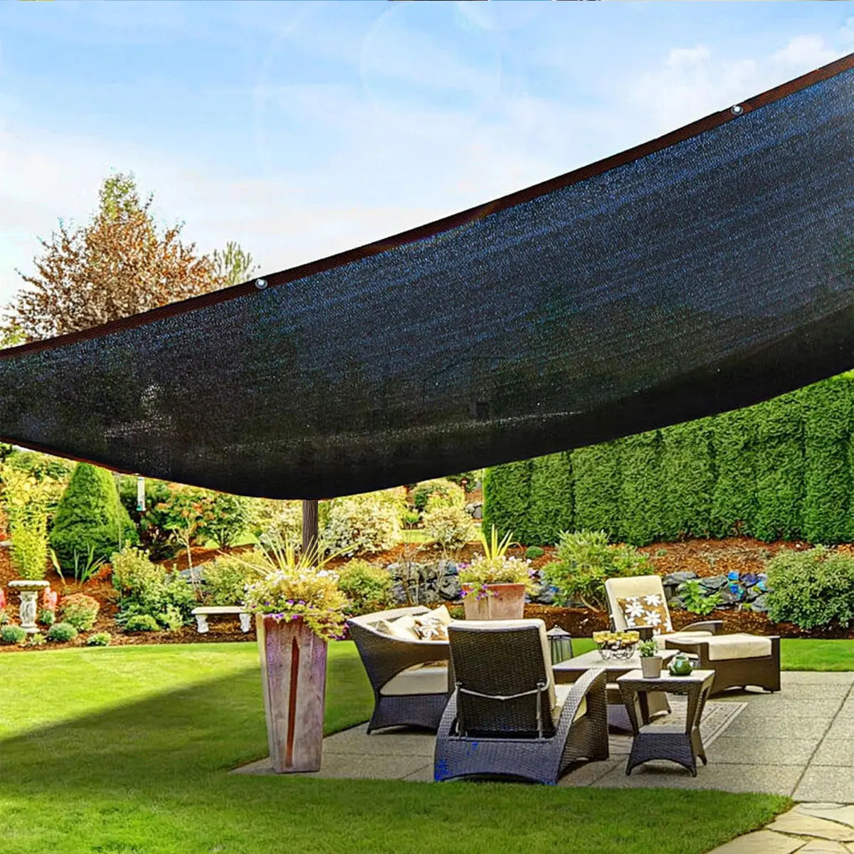 Outdoor Shade Mesh Shading Net Cloth Garden Decorations Canvas Decor Cover Gardening Outside Terrace Awning Awnings Car Sunshade