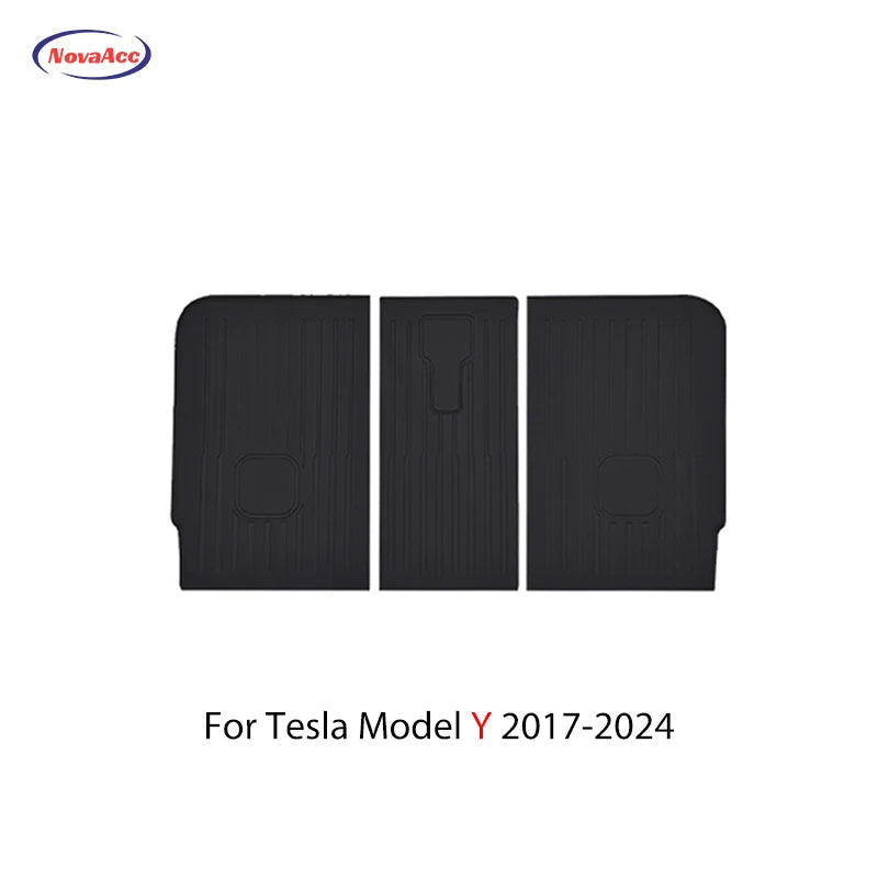 NovaAcc For Tesla Floor Mats Model Y 2017-2024 Model 3 2021 to 2024 Highland All Weather Trunk Mats Floor Liner Car Accessories