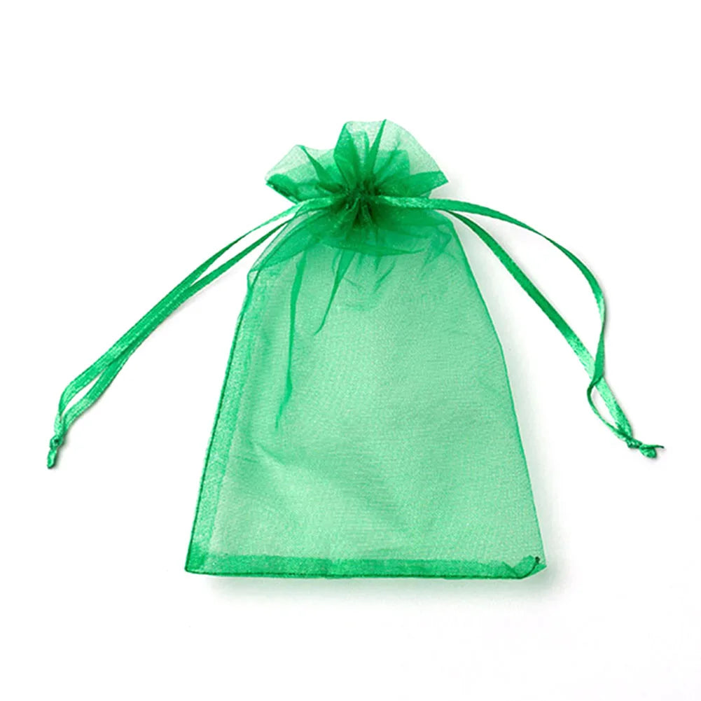 50pcs Fruit Protection Bags Mesh Netting Covers with Drawstring for Grapes Mango Veggies Reusable Pest Barrier Garden Plant Bags