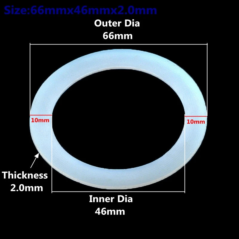 2-100PCS Silicone Flat Washer Silicone Gasket of Water Tank Interface Waterproof Gasket Thread Sealing Ring