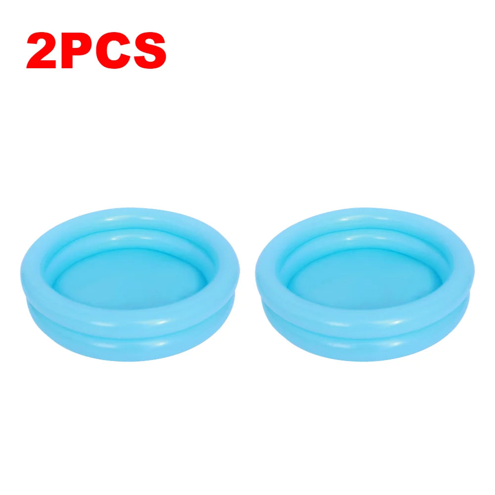 1-6PCS Baby Inflatable Swimming Pool Toddlers Round Blow Up Bathtub Children PVC Ball Pool Indoor Outdoor Swimming Accessories