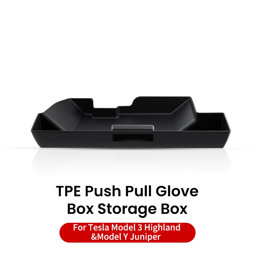YZ For Tesla Model 3 Y Highland Juniper Central Control Glove Box Storage Box Car Storage Box Interior Interior Accessories