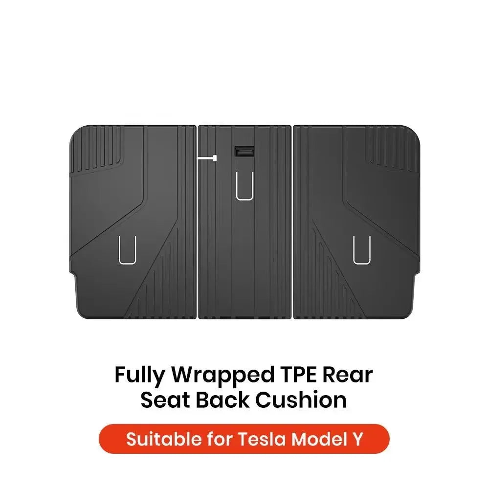 YZ TPE Car Floor Mats for Tesla Model Y Juniper 2025 Luggage Mat Set Four Seasons Waterproof Anti-slip Trunk Mat