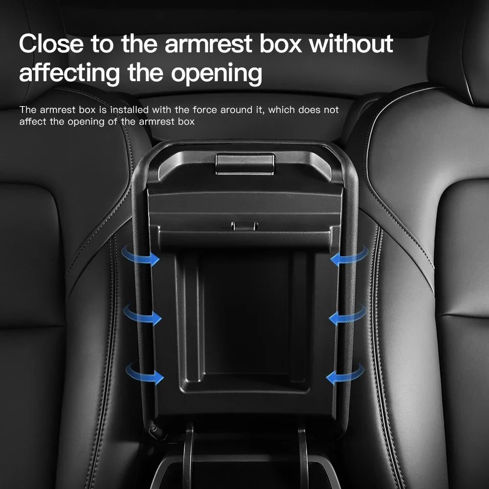 YZ for Tesla Model 3 Y Highland Juniper TPE Soft Case Center Console Arm Rest Lid Armrest Cover Accessories