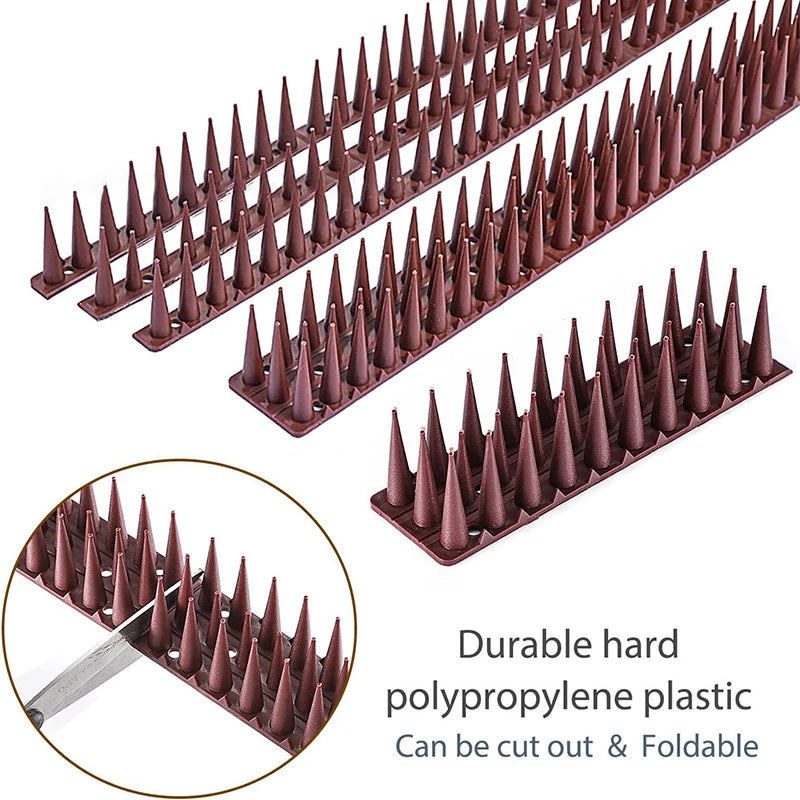 Plastic Anti-Bird Spikes Balcony Eaves Windowsills Bird Repellent Anti-Pigeon Anti-Cat Bird Repeller Thorn Boxed Package