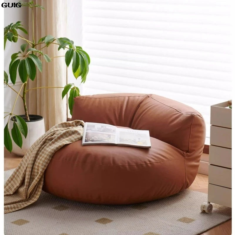GUIG Lazy Sofa Can Lie In The Family Living Room Balcony Small Apartment Beanbag Tatami Network Red Single Sofa Living Room